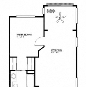 The Metropolitan Apartments 2x2 111-511 Floor Plan The Metropolitan Apartments 2x2 111-511 Floor Plan